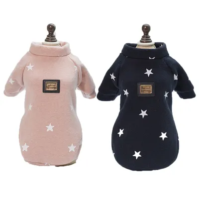 Venda quente roupas para cães outono inverno engrossado suéter de luxo para cães com capuz de lã multicolorido colete para animais de estimação