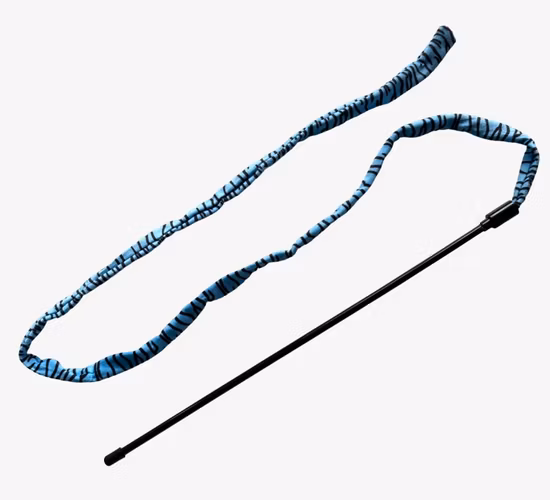 Brinquedos de papel ondulado de alta qualidade engraçado bonito gato teaser vara brinquedo de corda de gato