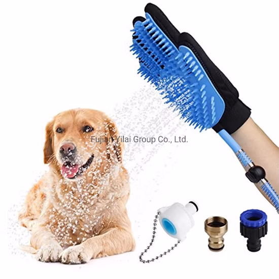Produtos para animais de estimação Gato Cachorro Chuveiro Luvas de massagem Escovas de limpeza de lavagem de silicone