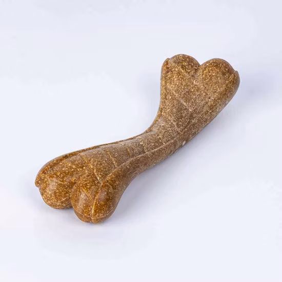 Simulação de sabor de carne para animais de estimação ossos roendo mordida brinquedos interativos para cães