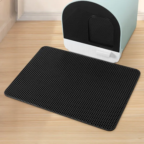 Pet Fácil Limpeza À Prova D 'Água Lavável EVA Dupla Camada Pet Cat Litter Mat